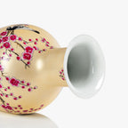 Qinlang 14 in Ceramic Vases for Flowers, Golden Flower Vase for Centerpieces