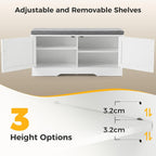 Shoe Bench, 39" Wide Bench with Storage with Padded Seat Cushion, Spacious Shoe Storage Benches with 2 Doors & Adjustable Shelf for Entryway, Bedroom, Living Room, White