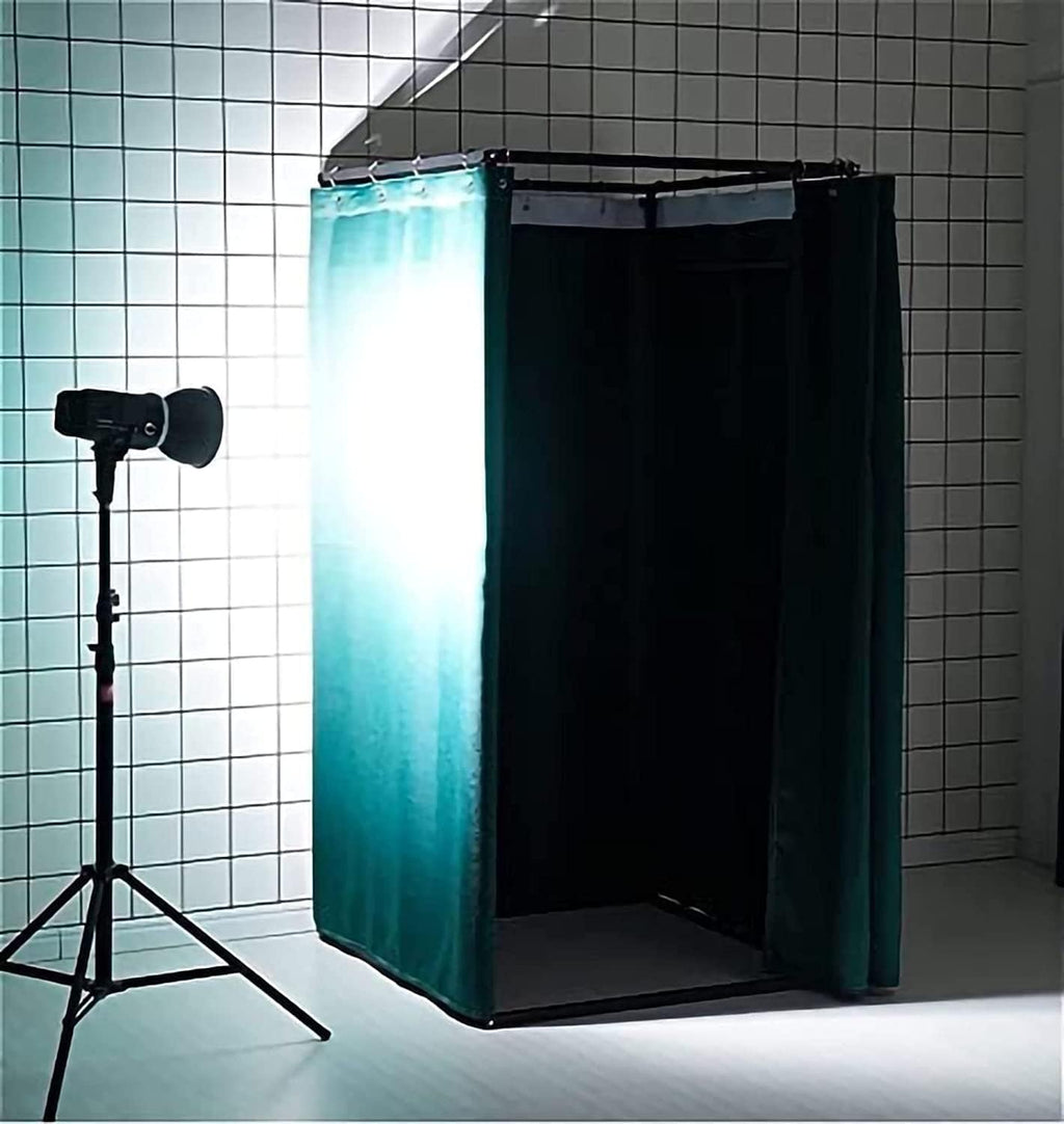 Dressing Room Square Changing Room Metal with Shading Curtain Movable Fitting Room Temporary Clothing Store Simple Detached Dressing Room Save Space