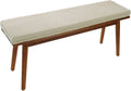 Bench Cushions Indoor/Outdoor Furniture, Corduroy Bench Seat Pad Replacement Cushions 1/2/3 Seater Chair Pads,Washable Removable, for Garden,Patio, Dining Room Benches(Beige Gray,180x40x5cm)