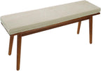 Bench Cushions Indoor/Outdoor Furniture, Corduroy Bench Seat Pad Replacement Cushions 1/2/3 Seater Chair Pads,Washable Removable, for Garden,Patio, Dining Room Benches(Beige Gray,180x40x5cm)