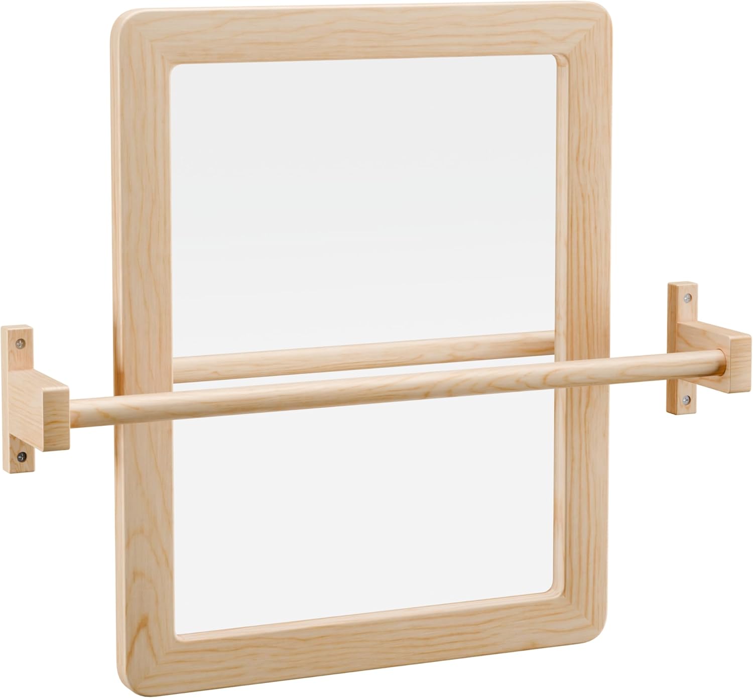 Ogears Montessori Baby Pull Up Bar, Montessori Small Mirror is Suitable for Babies Aged 6 to 18 Months, Infants Registry Item, 19.7 * 15.8 inches