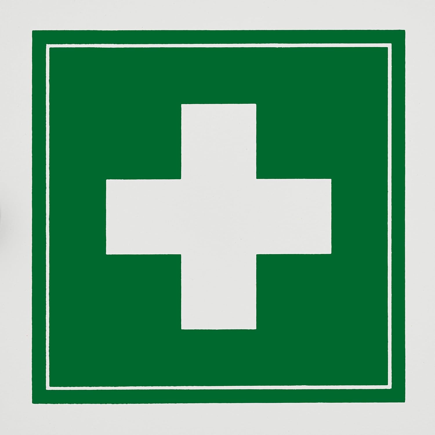 Relaxdays Medicine Cabinet, Lockable, 2 Compartments, 32 x 21.5 x 9.5 cm, Wall Mounted, First Aid, Metal, White/Green, Iron