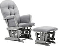 HomeStock Mountain Majesty Glider and Ottoman, 24.80" x 25.80" x 39.50", Cozy Rocking Chair with Padded Arms and Customizable Color Options, Ideal for Nurseries
