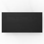 SIMPLIHOME Whitley Dining Table - 72 inch Wide Solid Mango Wood Rectangular Table in Black, Modern Farmhouse Style for Dining Room or Kitchen with Extra-Thick Trestle Base, Seats 6