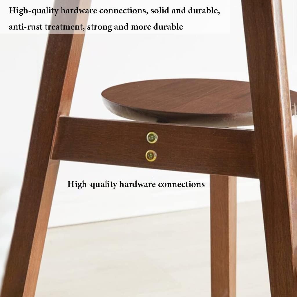 Round Wood Side Tables Coffee Table Accent Table with Storage 2 Tier End Tables Storage Shelf for Small Space Heavy Duty(Natural)