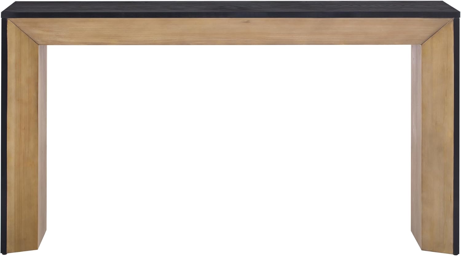 Fireplace Console Table for Living Room: 65-Inch Elegant Entryway Table - 220 lbs Weight Capacity with Wood Veneer Top for Hallway & Foyer Decor