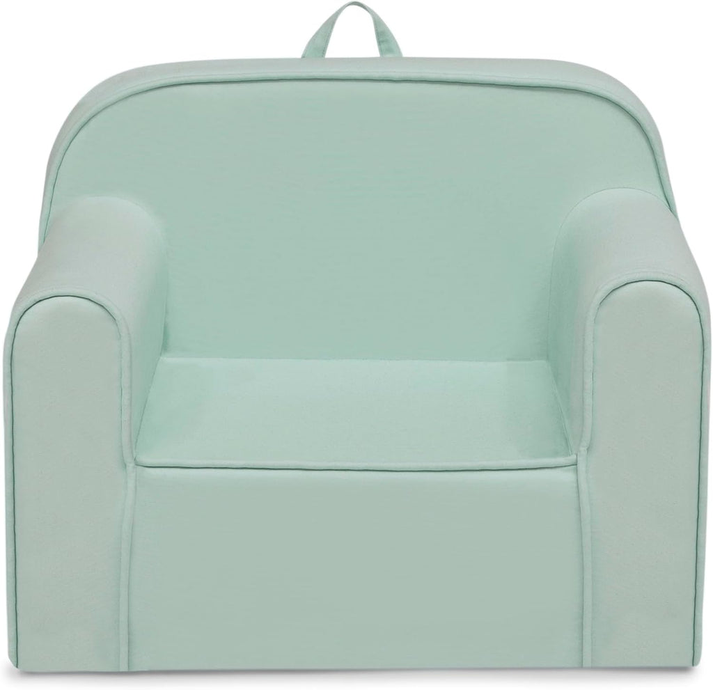 Delta Children Cozee Chair -Foam Kids Chair for Ages 18 Months and Up, Sage