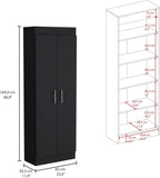 Nepal Pantry Cabinet, Space-Efficient 2-Door Design with Multiple Shelves for Kitchen Organization
