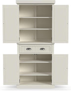 Homestyles Nantucket Pantry, 30", Off White