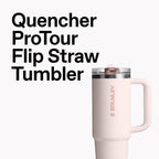 STANLEY Quencher ProTour Flip Straw Tumbler with Leakproof Lid 30 oz | Built-in Straw and Handle | Cup Holder Compatible for Travel | insulated Stainless Steel Cup | BPA-Free | Violet Blossom