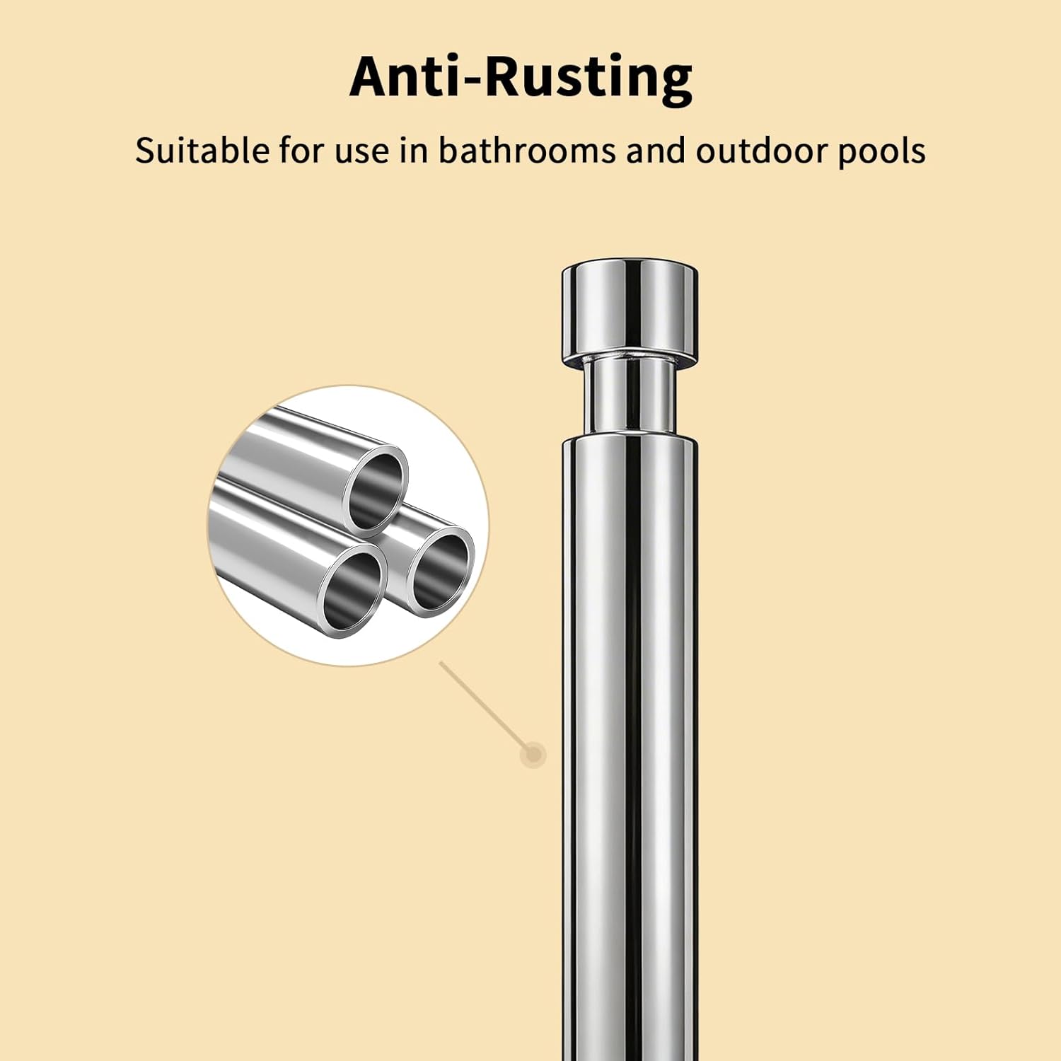 YUMORE Paper Towel Holder Countertop, Paper Towel Holder with Weighted Base Non Slip, Standing Paper Towel Roll Holder for Kitchen Bathroom, Stainles Steel (Chrome)