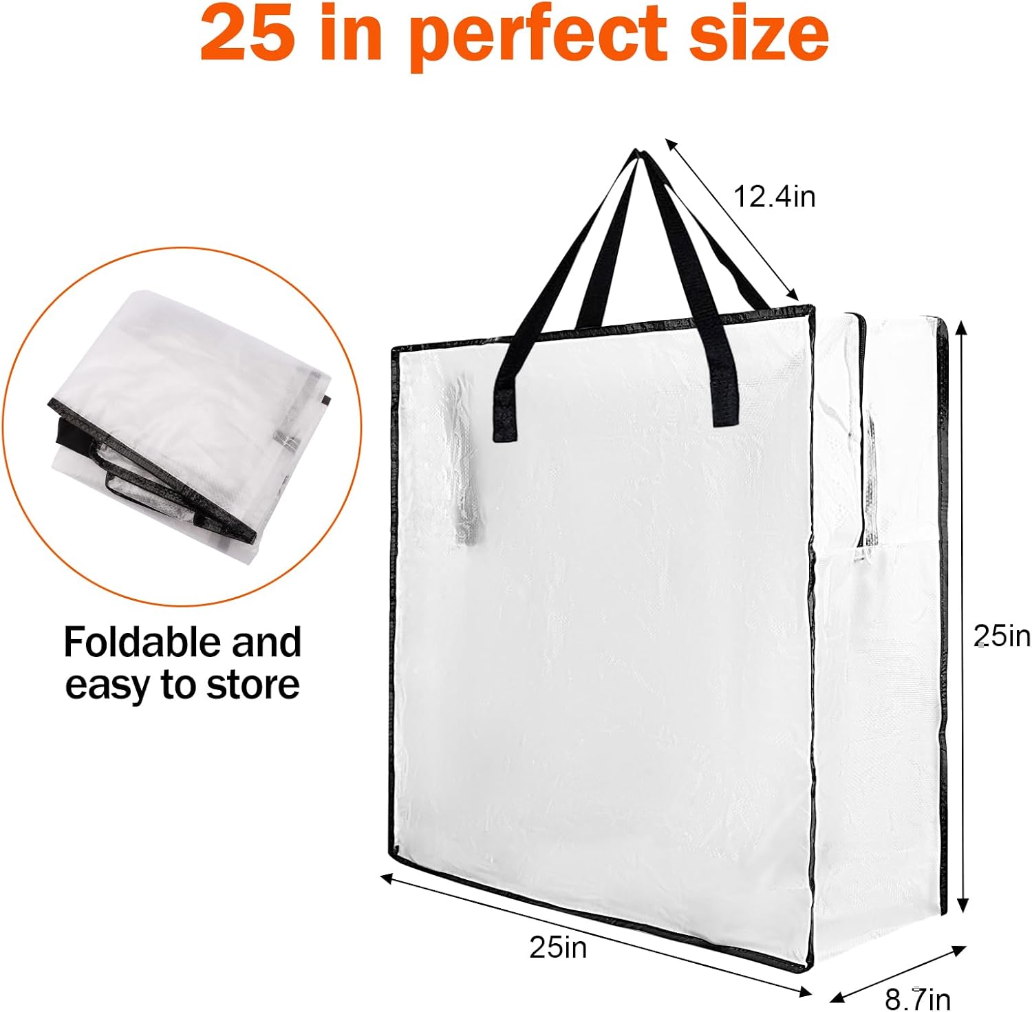 3 PCS Wreath Storage Container - 25 inch Christmas Wreath Storage Bag for Holiday Decorations, Container for Home Storage Durable Polyester with Handles