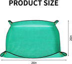 Repotting Mat,Waterproof Plastic Potting Mat,Gardening for Indoor Plant Transplanting,Dirt Control,Soil Change,Gift for Plant Lovers Green