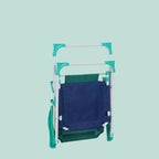 Relaxdays Children's Folding Chair with Parasol for Camping and Picnic, 51.5 x 36 x 37.5 cm, Multi-Coloured