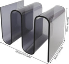 S-Shaped Acrylic End Table, Side Table for Living Room, Bedside Table for Bedroom, Modern Furniture Organizer