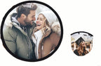 Custom Round Folding Hand Fans, Personalized Logo/Photo/Text Fans for Wedding, Party, Advertising & Outdoor Events (100pcs)