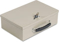 MMF Industries STEELMASTER Fire-Retardant Steel Security Chest with Key Lock | Tan | Includes 2 Keys | Durable Steel & Double Insulated Walls | Lab Tested Fireproof Security Box