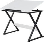 Yaheetech Adjustable Drawing Tables Drafting Desk with P2 Tiltable Tabletop for Reading, Writing,Studying Art Craft Work Station