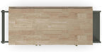 Homestyles Mobile Kitchen Island Cart with Wood Top and Dropleaf Breakfast Bar, 18" D x 53.5" W x 36" H, Green