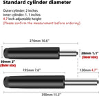 4.7 inch Office Chair Gas Lift Cylinder-Office Chair Replacement Parts,Universal Size Fits Most Chairs,Heavy Duty Gas Lift Hydraulic/Pneumatic Piston for Office Chair