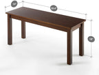 Zinus Juliet Espresso Wood Bench