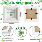 Simply Said, ST Patrick's Day Decor, 15x15 Inches Framed Wooden Sign for Home Decorate, Slainte Wood Sign Plaque, Clover Table Decor, Irish Decors, Farmhouse Decos to Shelf Decorations