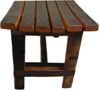 Handcrafted Barrel Stave Bench - Small