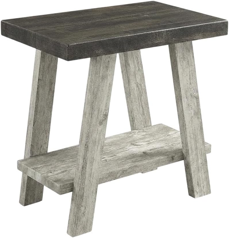Furnifact Brown, Side Table, MDF Construction, Open Shelf, Durable Home Design, Warm Stylish Finish, Quality Build for Home