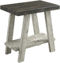 Furnifact Brown, Side Table, MDF Construction, Open Shelf, Durable Home Design, Warm Stylish Finish, Quality Build for Home