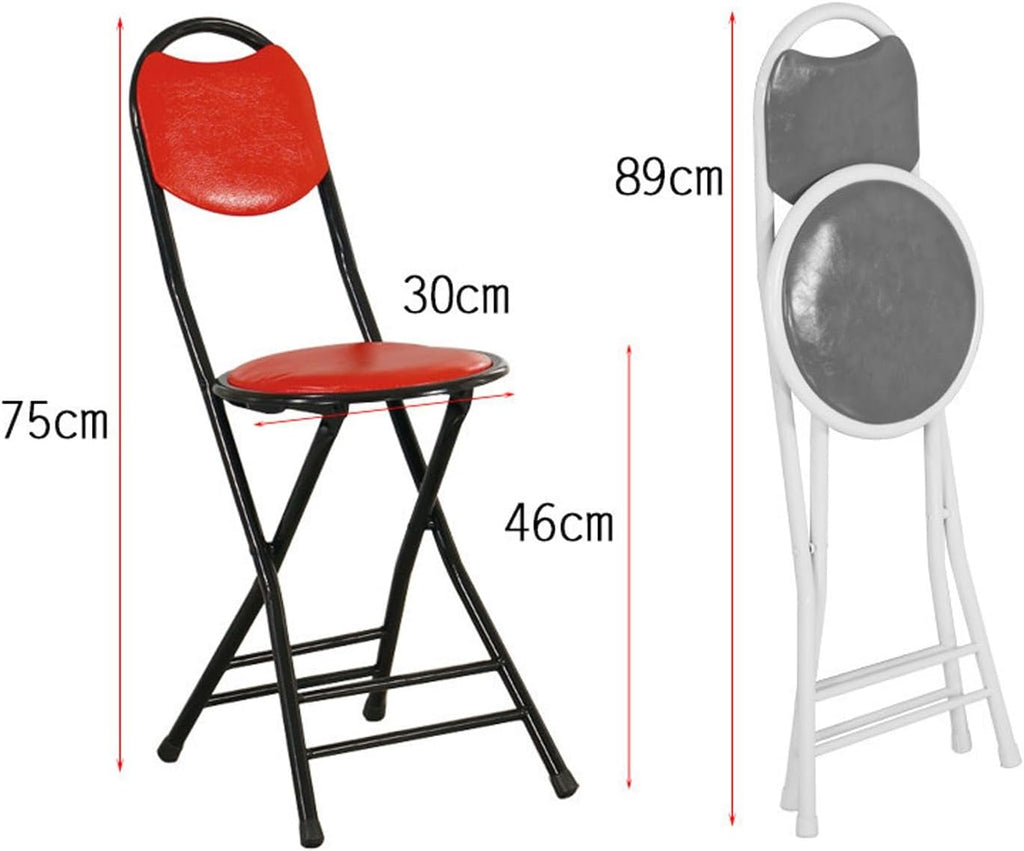 Foldable Stools - Event Folding Chairs - Easy to Move and Store,Medium Hole Design with high backrest,for Office Events Wedding(Green)