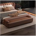 Modern Light Luxury Bedside Stool Living Room Minimalist Sofa Bedroom Rest Cloakroom Shoe Changing Entryway(Coffee,Medium)