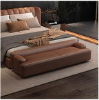 Modern Light Luxury Bedside Stool Living Room Minimalist Sofa Bedroom Rest Cloakroom Shoe Changing Entryway(Coffee,Medium)