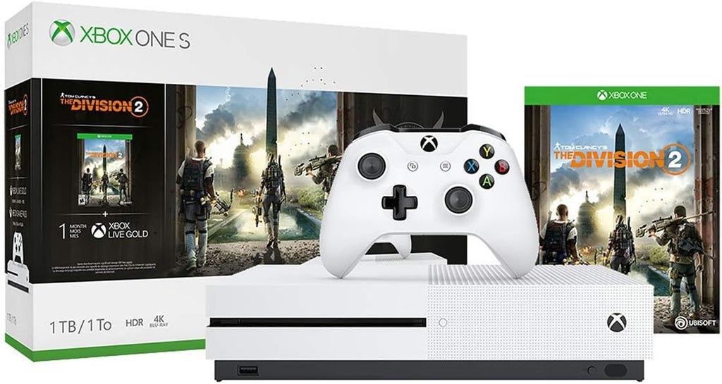 Xbox One S 1TB Console - Tom Clancy's The Division 2 Bundle (Discontinued) (Renewed)