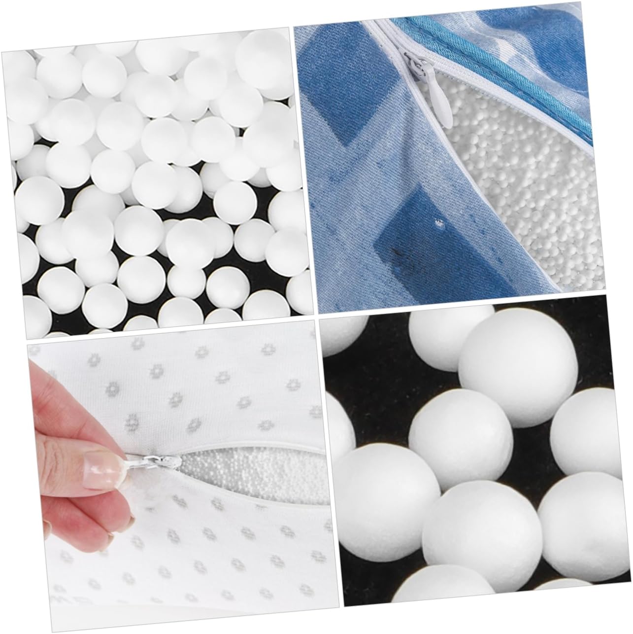 Yardwe 1bag Bean Bag Stuffing Refill Couch Filler Soft Foam Particles for Bean Bag Chairs Odorless Beads
