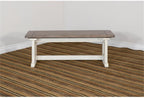 Pemberly Row Modern/Contemporary Farmhouse Wood Dining Bench, Solid Wood, Sturdy and Durable, Kitchen or Dining Seating, Farmhouse Style, Stylish Design