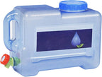 Generic 8 L Camping Water Tank with Faucet, Portable Water Storage Container with Tap for Outdoor Camping Hiking Car Travel Home Emergency Use (8L)