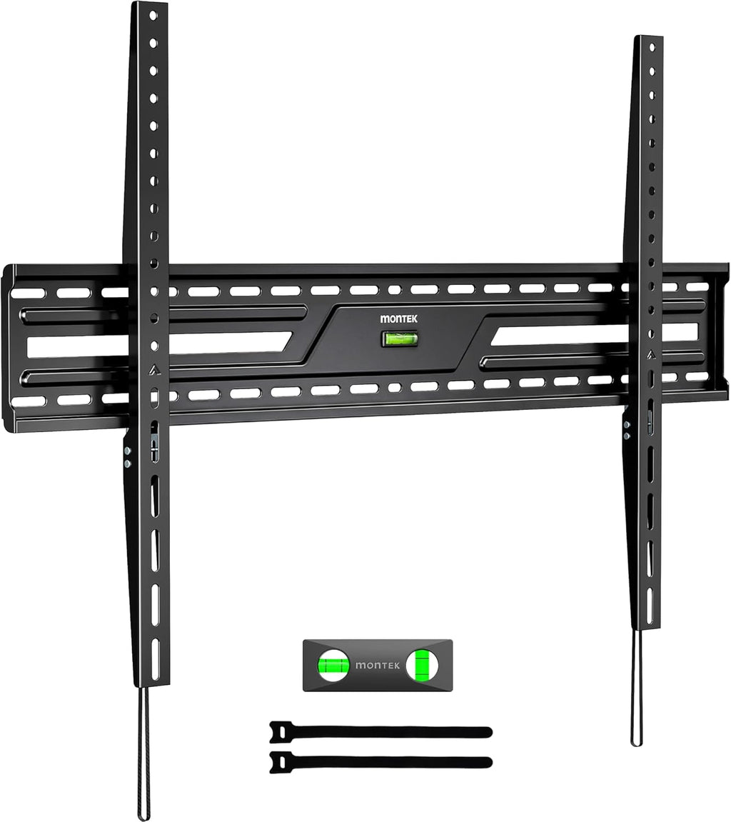 monTEK Heavy Duty Fixed TV Wall Mount for 50-100 Inch Large TVs up to 200 lbs, 4X Safety Tested, TV Mount Bracket for Home Theater & Commercial Use, Fits 16"/18"/24" Wood Studs, Max VESA 900x600mm