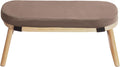 Folding Bamboo Kneeling Meditation Bench, 17.3 x 7.5 x 8.3in | Anti-Slip Feet, Capacity 396Lbs, Portable