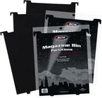 BCW Magazine & Document Bin Partitions - 6 Pack | Smooth Black Plastic Finish, Works With Adhesive Labels | Magazine Dividers Fit Magazine & Document Bin | Magazine Storage Accessories