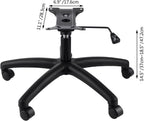 Topdeep 28" Swivel Chair Base Replacement, Office Chair Base, 350 Pounds Heavy Duty Gaming Chair Replacement Base with Bottom Plate Stand Cylinder and Casters