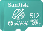 SanDisk Nintendo Switch 512GB MicroSDXC Card Works with Nintendo Switch OLED Model (SDSQXAO-512G-GNCZN) U3, Class 10, 4K UHD, UHS-I Bundle with (1) Everything But Stromboli MicroSDXC & SD Card Reader
