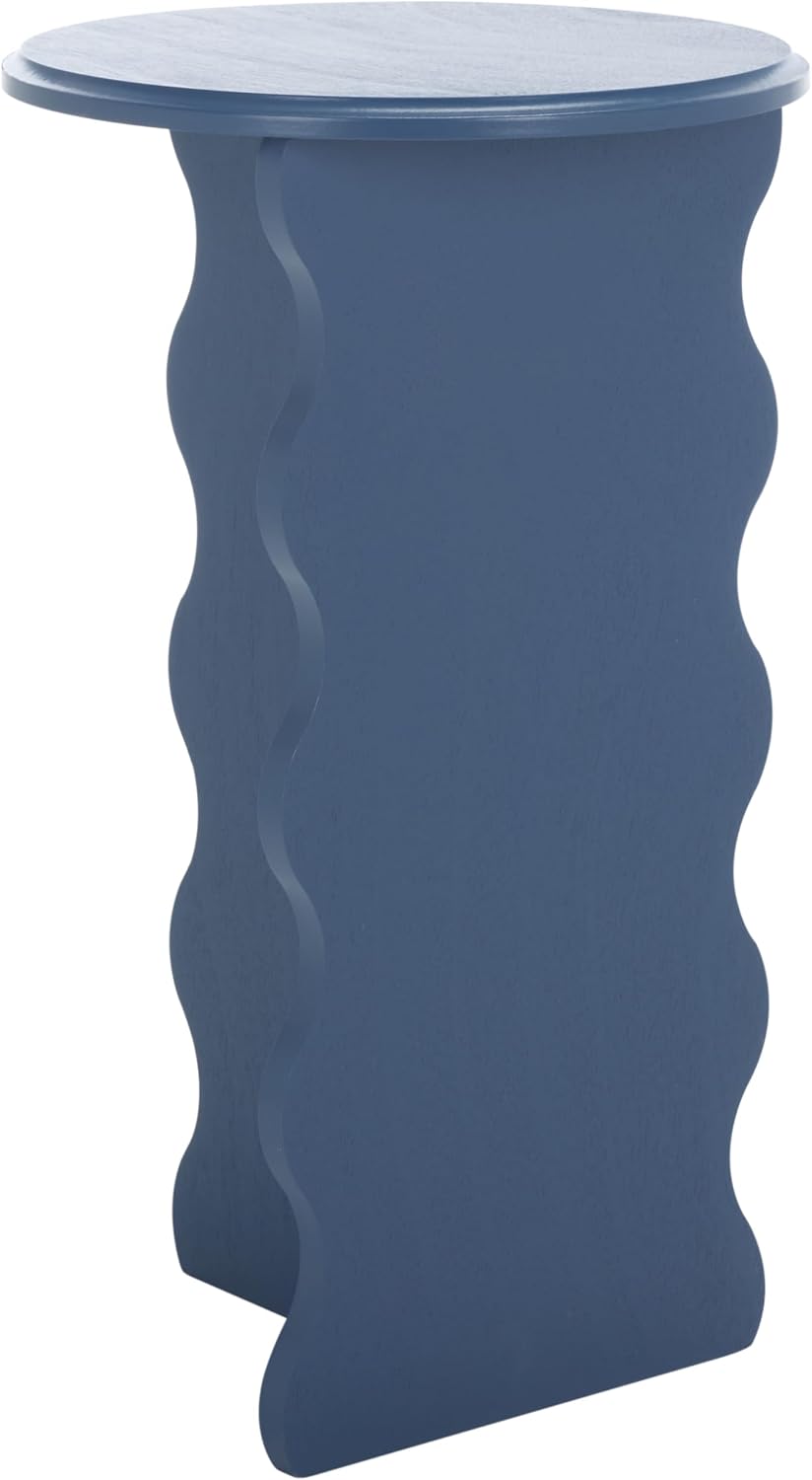 SAFAVIEH Home Collection Lilith Blue Wavy Accent Table (Fully Assembled)