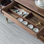 Entryway Cabinet Black Walnut Sideboard Dining Room Multifunctional Storage Cabinet Living Room Decorative Cabinet Kitchen Buffet Cabinet Sideboard Storage Cabinet