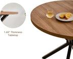 5-Piece Round Dining Table Set for 4 39" Kitchen Table and Chairs Set for 4 with Chairs Compact Small Kitchen & Dining Room Table Sets for Living Room Kitchen Home Apartment Office