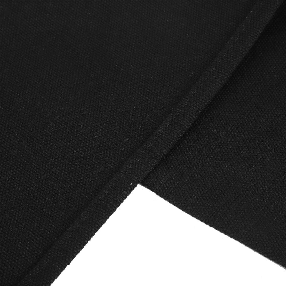 GLOGLOW 1 Set Directors Chair Canvas Replacement Covers, Movie Chair Replacement Canvas Seat and Back Cover for Home Director Chair (Black)