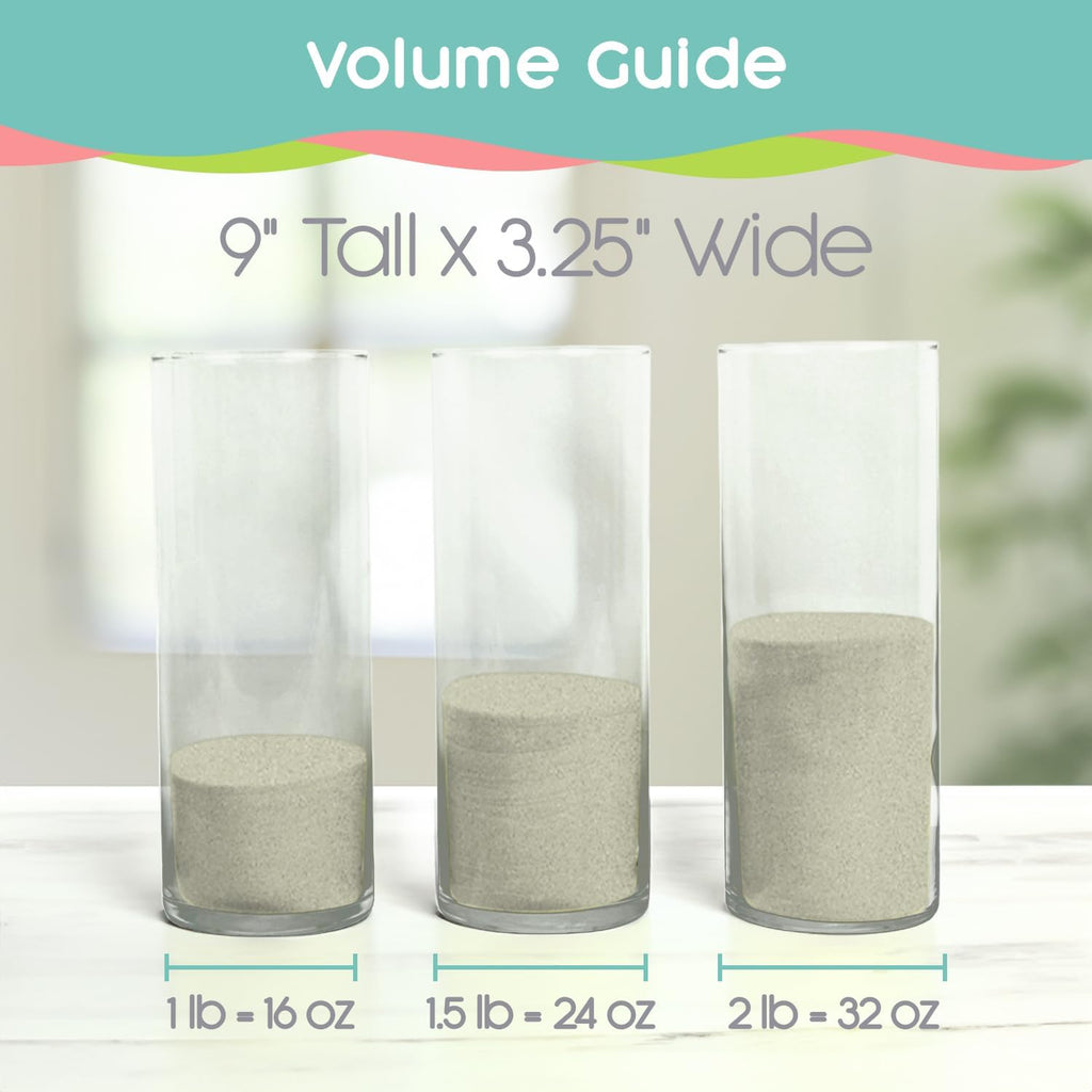 Silver Shimmer Unity Sand, 1 LB (16 oz), Metallic Colored Sand for Weddings, Vase Filler, Home Décor, Crafts, Terrariums, and More