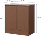 Housoul Buffet Cabinet with Storage, Coffee Bar Cabinet with 2 Doors and Adjustable Shelf, Modern Kitchen Buffet Sideboard for Living Room, Kitchen, Walnut