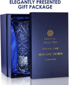 CS Crystal Vase 12-inch high, Sunshine Design, for Flowers & Decor. Lovely Nice Shiny Piece. Perfect as a Gift, Suitable for All Occasions.