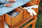 dobar 29030e Handy Planting Table with 3 Drawers and 2 Shelves Made from Waterproofed Pine 80 x 40 x 90 cm